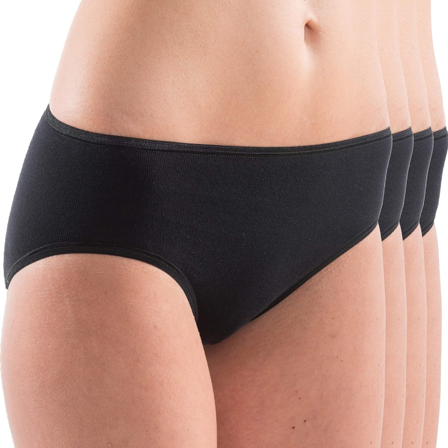 FALARY Mutande Vita Alta Donna in Cotone, Pacco da 5