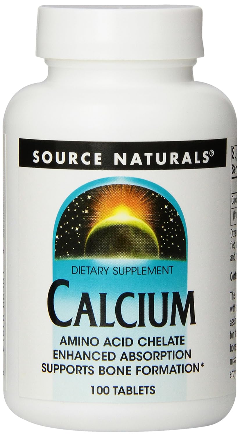 Source Naturals Calcium 200mg, Supports Bone Formation, 100
