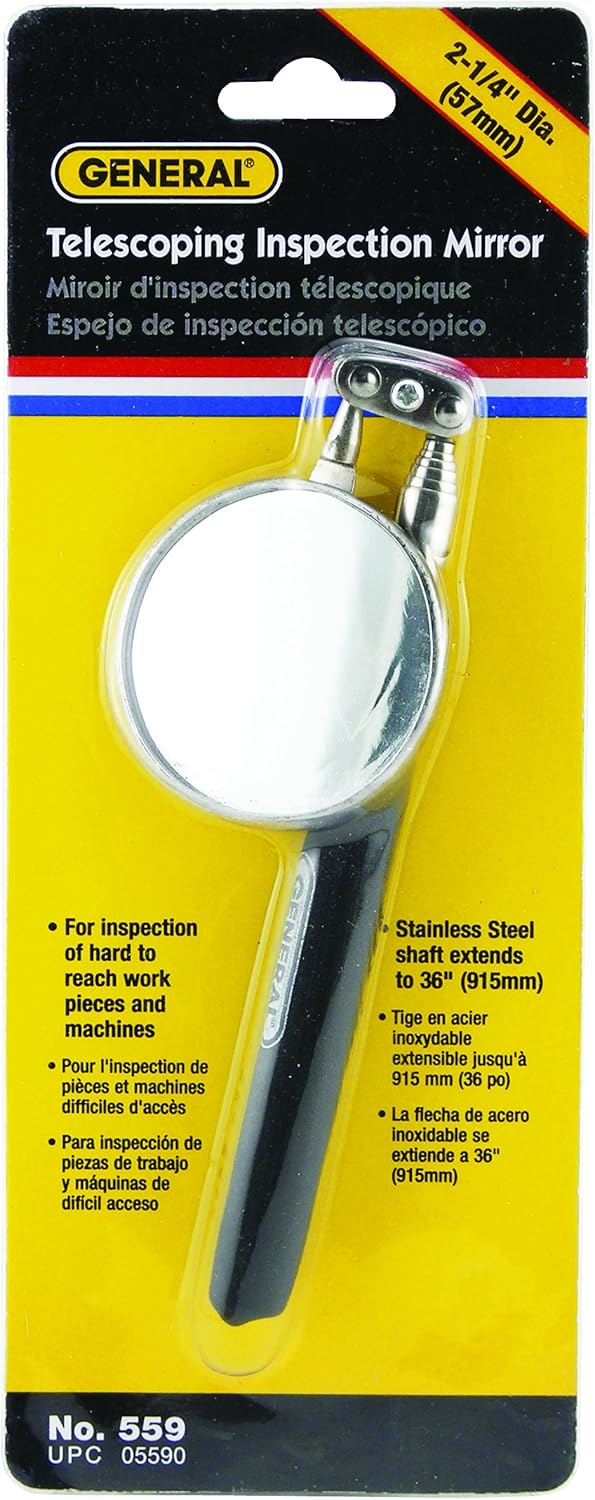General Tools 559 Long Telescoping Inspection Mirror Inspection