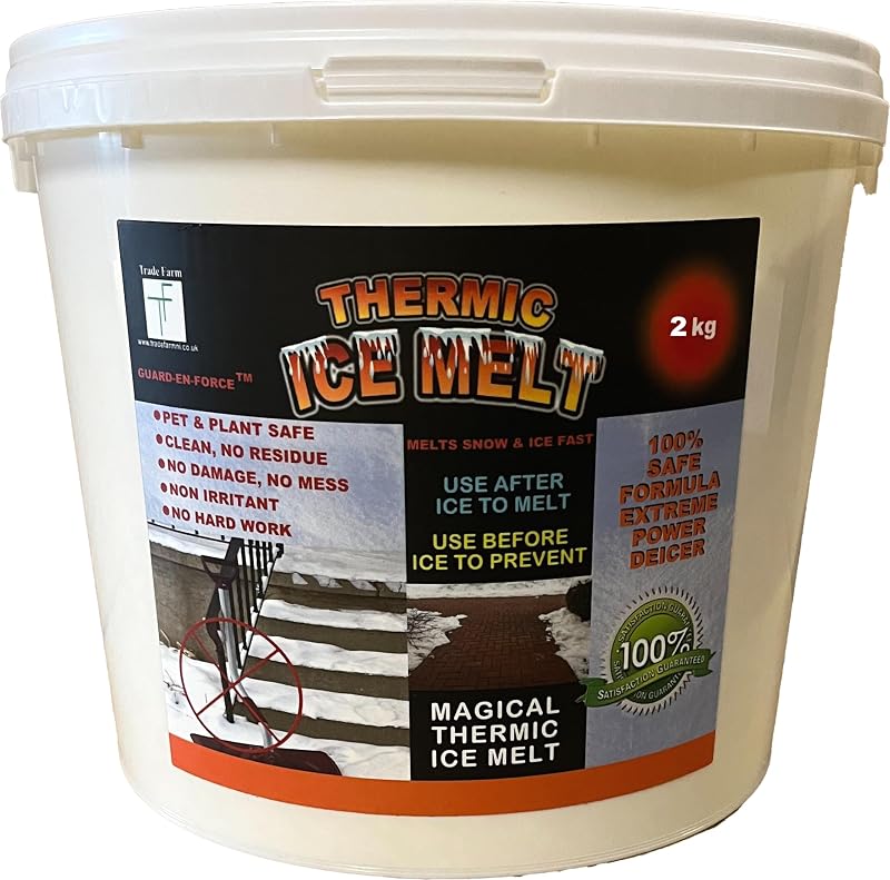 GUARD-EN-FORCE Thermic Ice Melt Snow Remover Child Pet Safe Non Corrosive 2KG