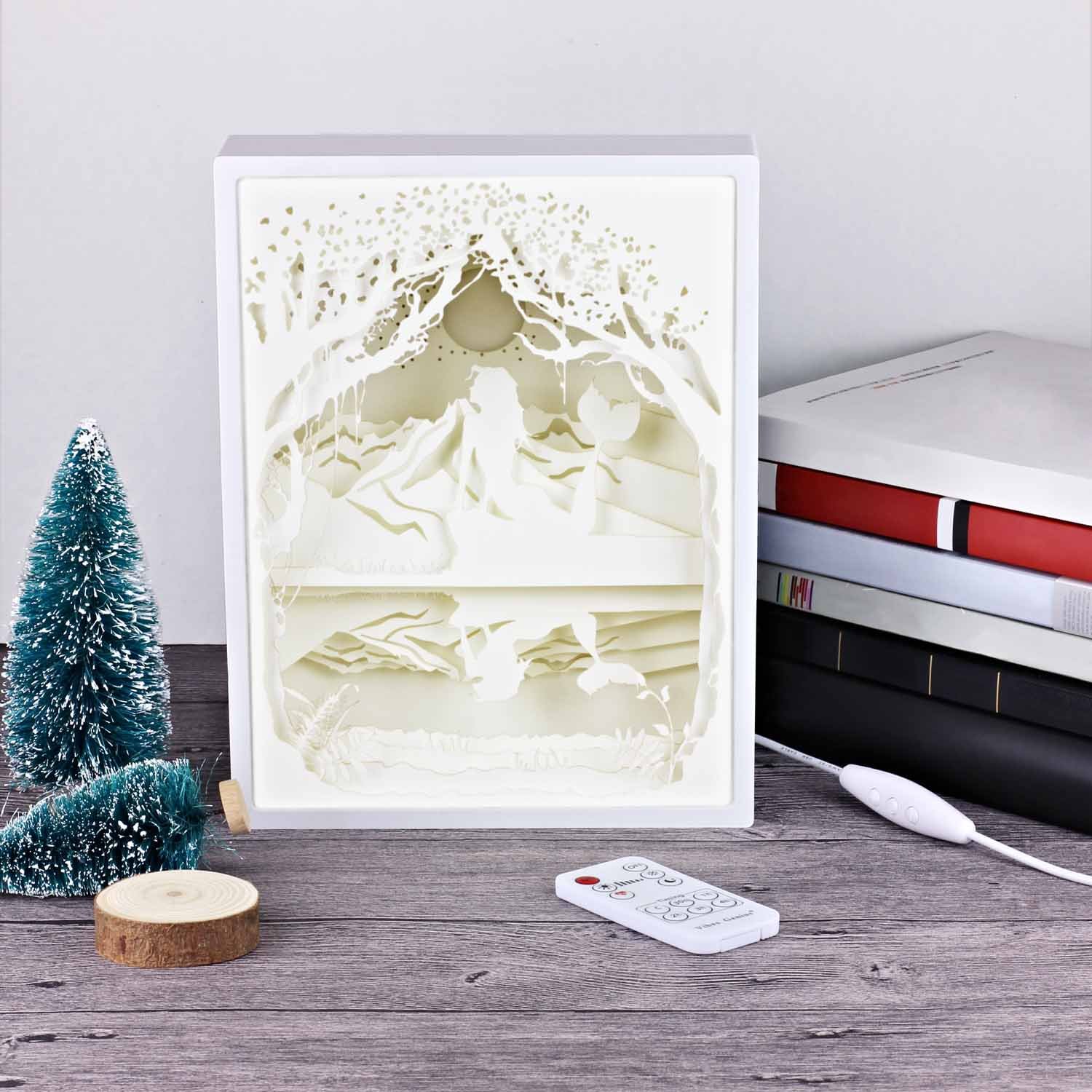 Papercut Light Boxes 3d Shadow Box Led Light Night Lamp