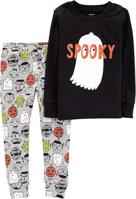 Carter S Schlafanzug 56 62 68 74 80 Halloween Gespenst Mumie Zweiteiler Schwarz Neutral Nachtwasche Amazon De Bekleidung
