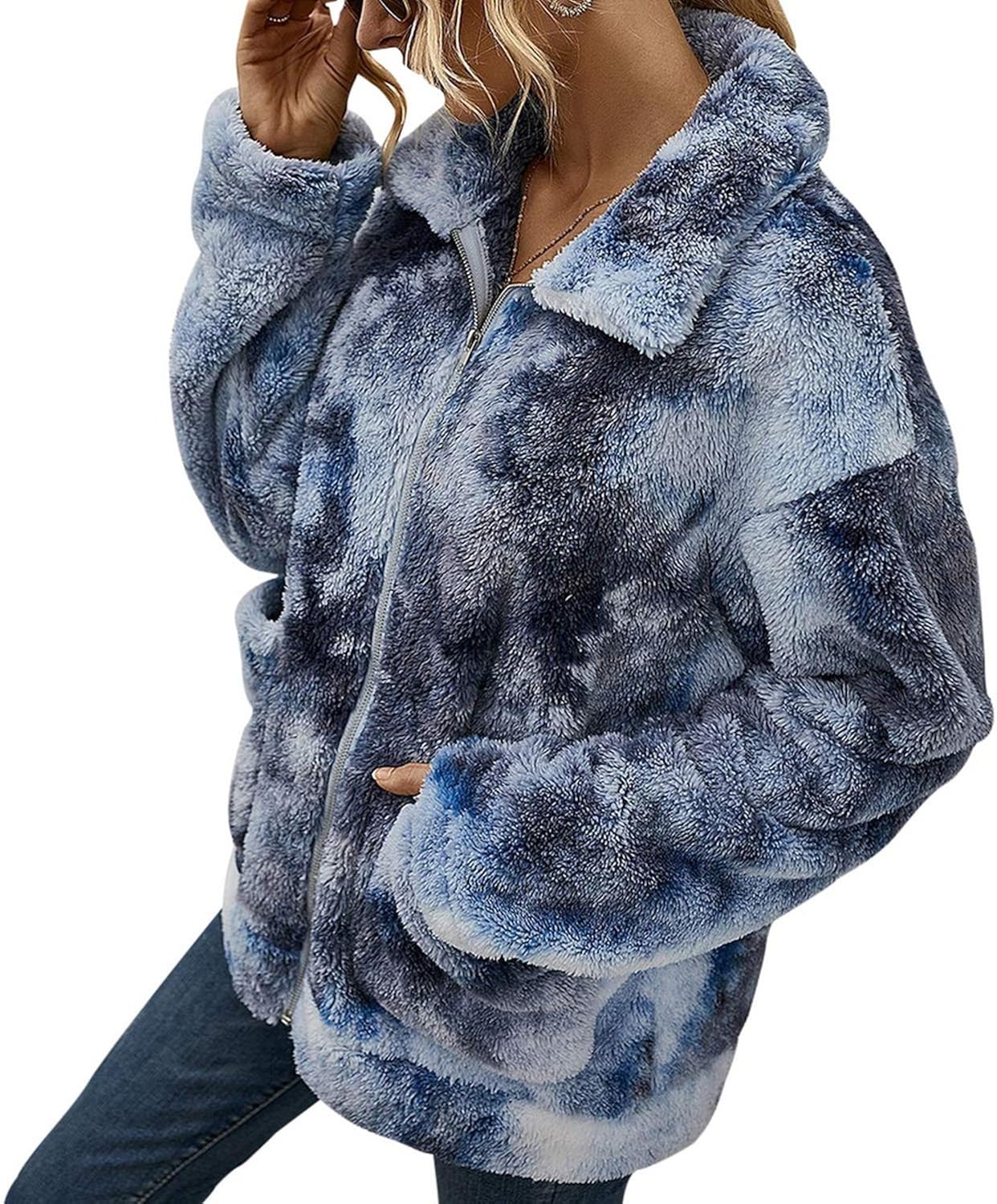 teddy faux fur hoodie