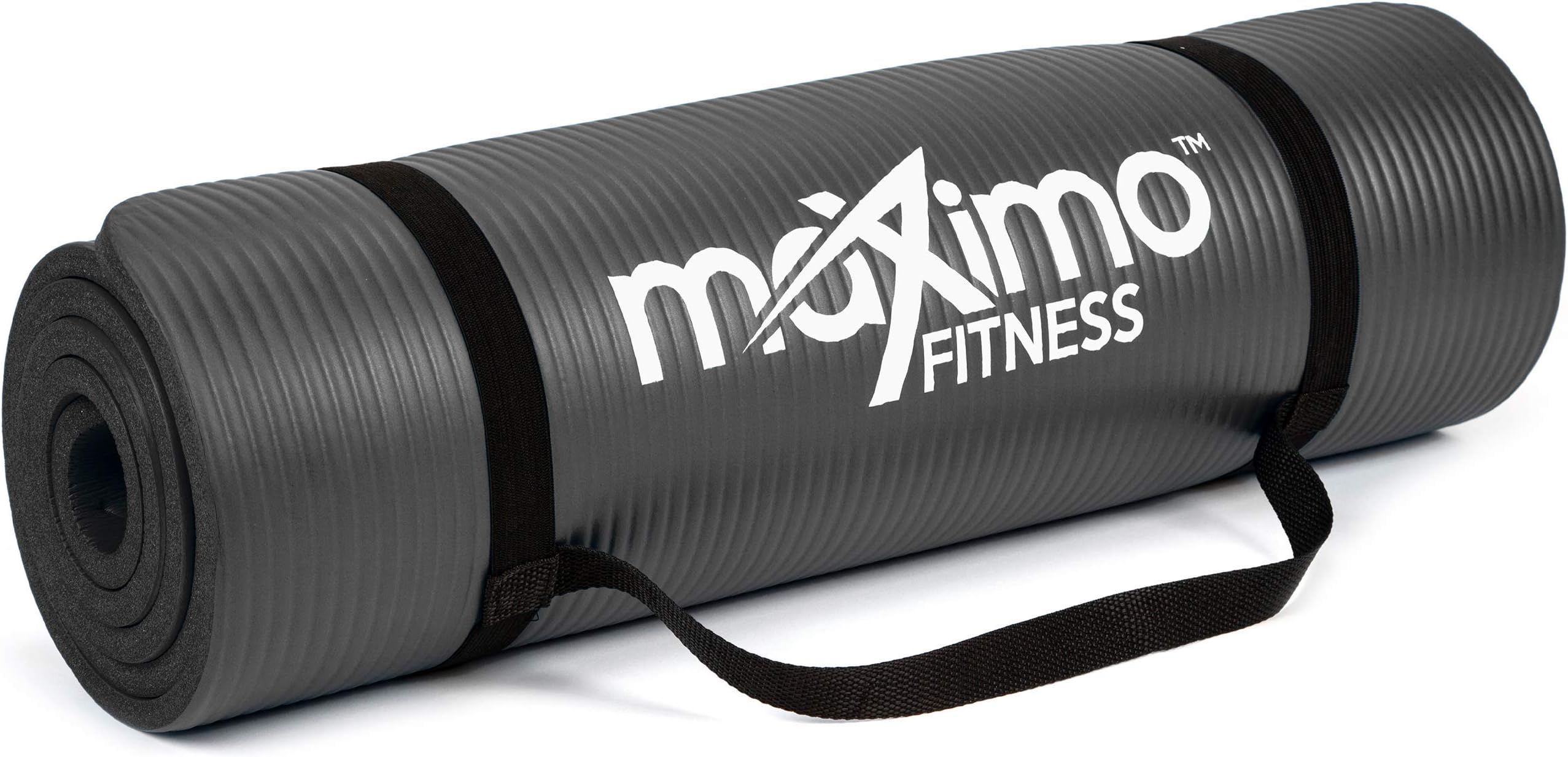 Maximo Exercise Mat - Multi-Purpose 183cm x 60cm Extra Thick Yoga Mats for Men, Women & Kids - Ideal for Pilates, Sit-Ups, Planks, Stretching, Push-ups & Exercise - Home Gym Accessories