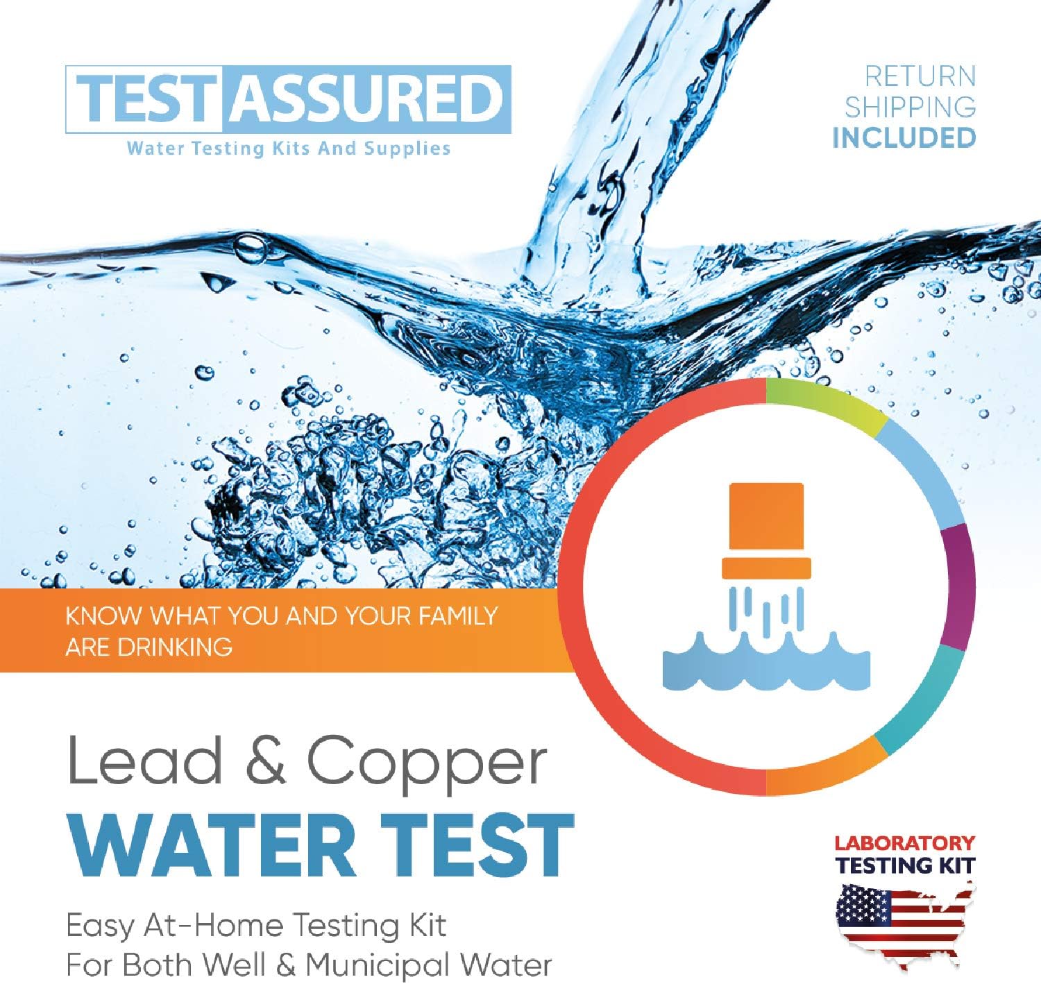 Test Assured Lead and Copper Water Test Kit Easy atHome
