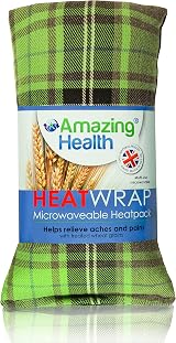 Amazing Health Unscented Microwave Wheat Bag UK Made Pink Tartan Cotton view 3