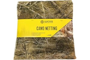 Hunters Specialties Camo Netting - Hunting Durable Lightweight Quiet Realistic Concealment Camouflage Polyester Netting for Blinds, 54 in X 12 FT