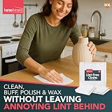 SOL 5pk Lint Free Cloth 30x30cm White Microfibre Cleaning Rags view 5