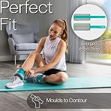 Core Balance Ankle and Wrist Weights 2kg Teal Set of 2 Adjustable Neoprene view 4