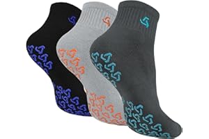 Ozaiic Non Slip Socks Grip for Yoga Home Workout Pure Barre, Pilates, Hospital, Ideal Cushion Socks for Men and Women