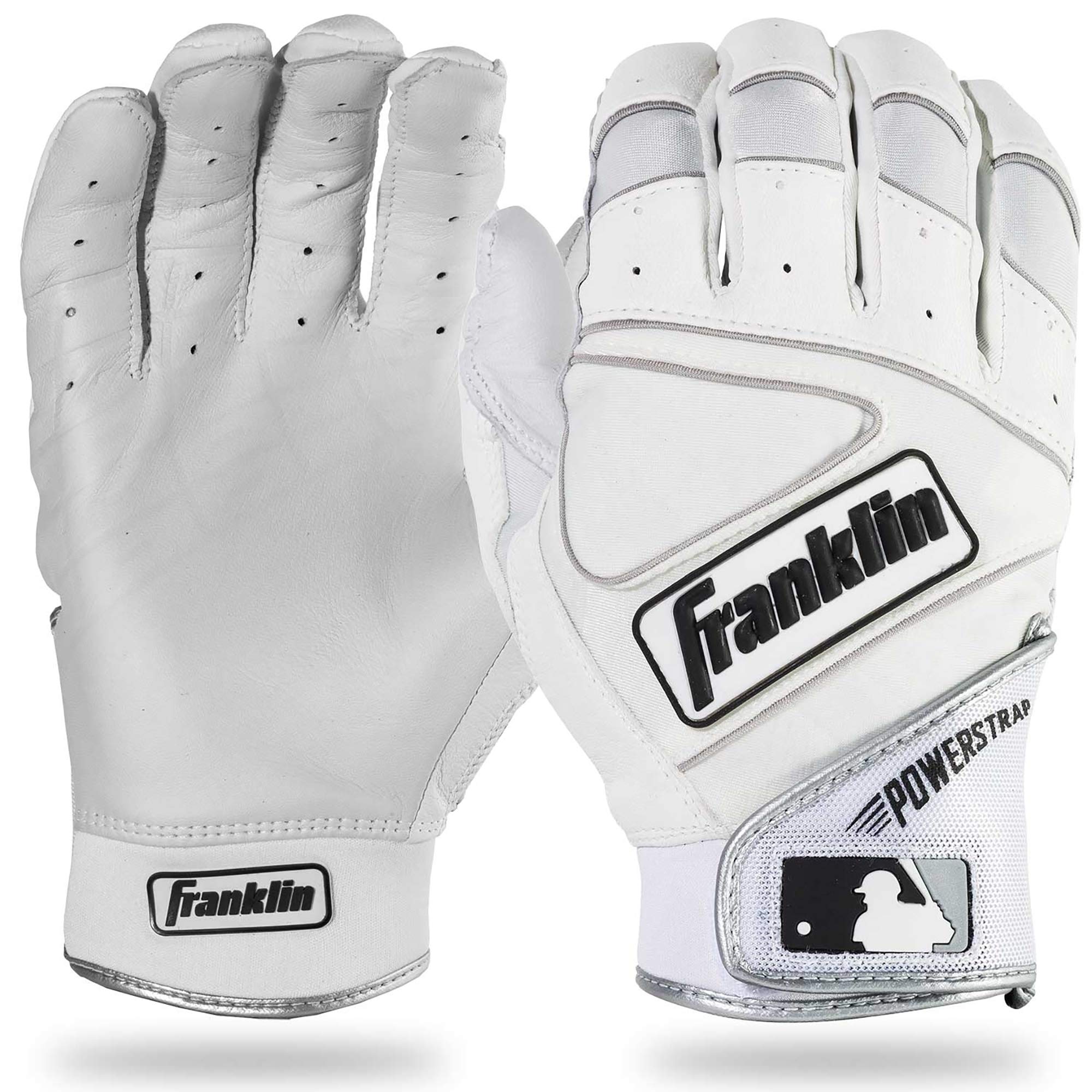 NEW Franklin Sports MLB POWERSTRAP Baseball Batting Gloves ADULT LARGE