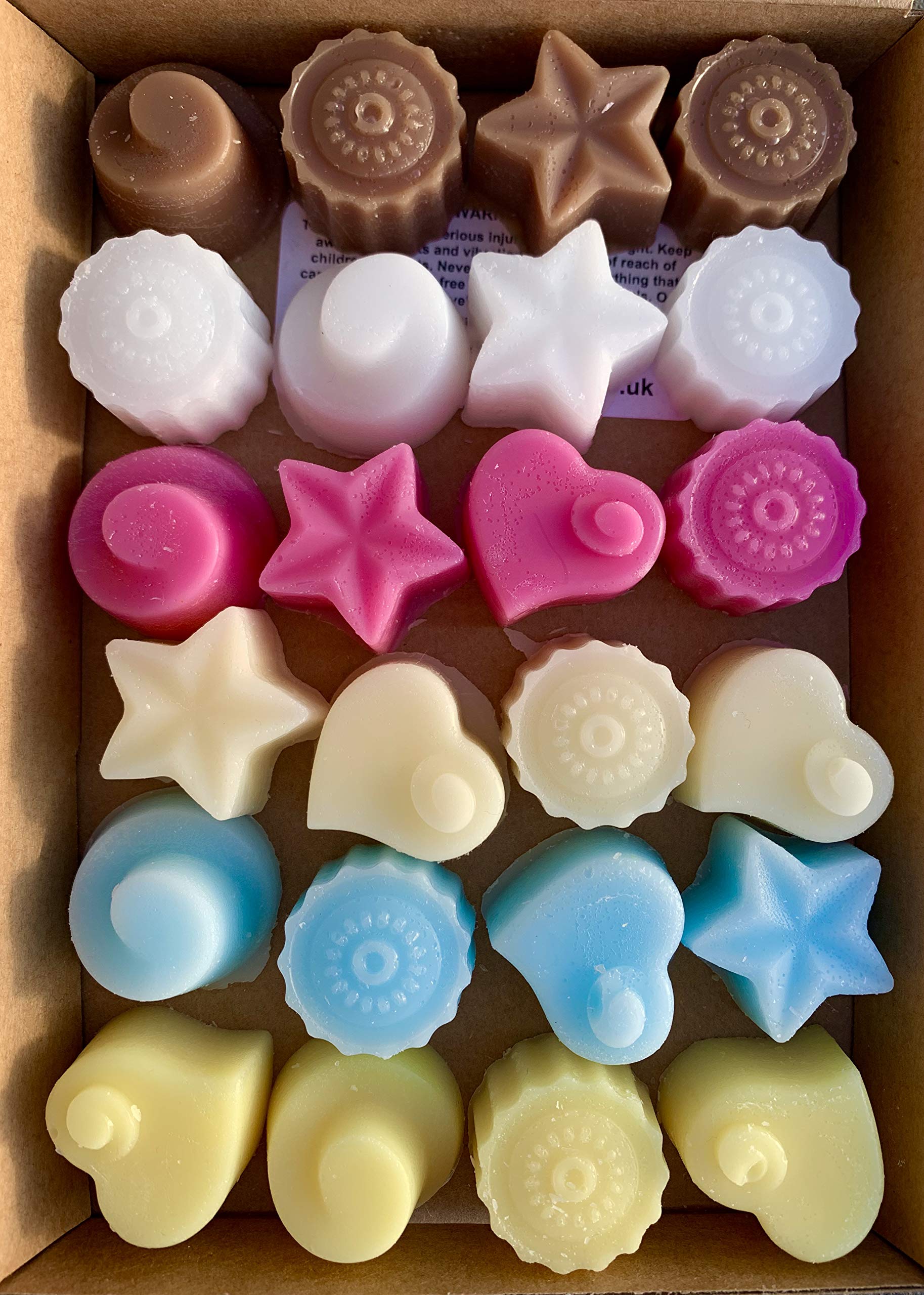 Handmade Premium Quality Highly Scented Wax Melts. 24 x 5g Melts in Each Pack (Assorted Mix)