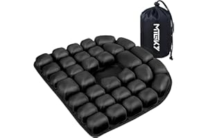 MTGKY Travel Cushion,Airplane Gadgets,Portable & Adjustable Airplane seat Cushion for Long Flights,Inflatable Cushion for Wheelchair, Travel,Driving(Dark)