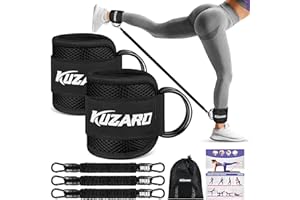 Resistance Bands with Ankle Straps, Ankle Weights Bands for Working Out, Exercise Band for Women Leg and Glute, Booty Workout