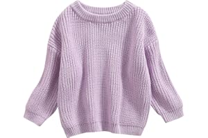 Taoocy Baby Girl Boy Knit Sweater Blouse Pullover Sweatshirt Warm Long Sleeve Tops for Infant Toddler 0-5Y