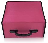 alavisxf xx 432 Capacity CD Case with Zipper Red Heavy Duty Organizer view 5