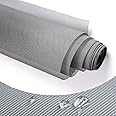 High Density dustproof and Pollen Proof net Screen mesh Used to Replace Screen Windows and Doors (Grey high-Density mesh, 109''X37''(276X95cm))
