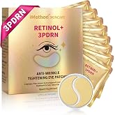 iMethod 3PDRN &amp; Retinol Eye Patches, Hydrogel Under-Eye Masks for Dark Circles, Puffiness &amp; Wrinkles, with Hyaluronic Acid &amp; Collagen &ndash; Self-Care Gift for Women, Travel, 8 Pairs