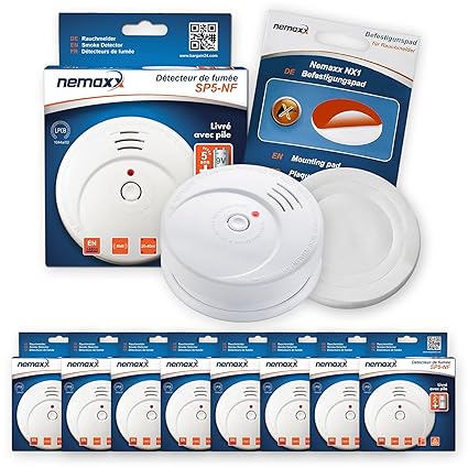 Nemaxx SP5 Detector de Humo NF - Calidad Detector - Detector de Fuego Certificado DIN En