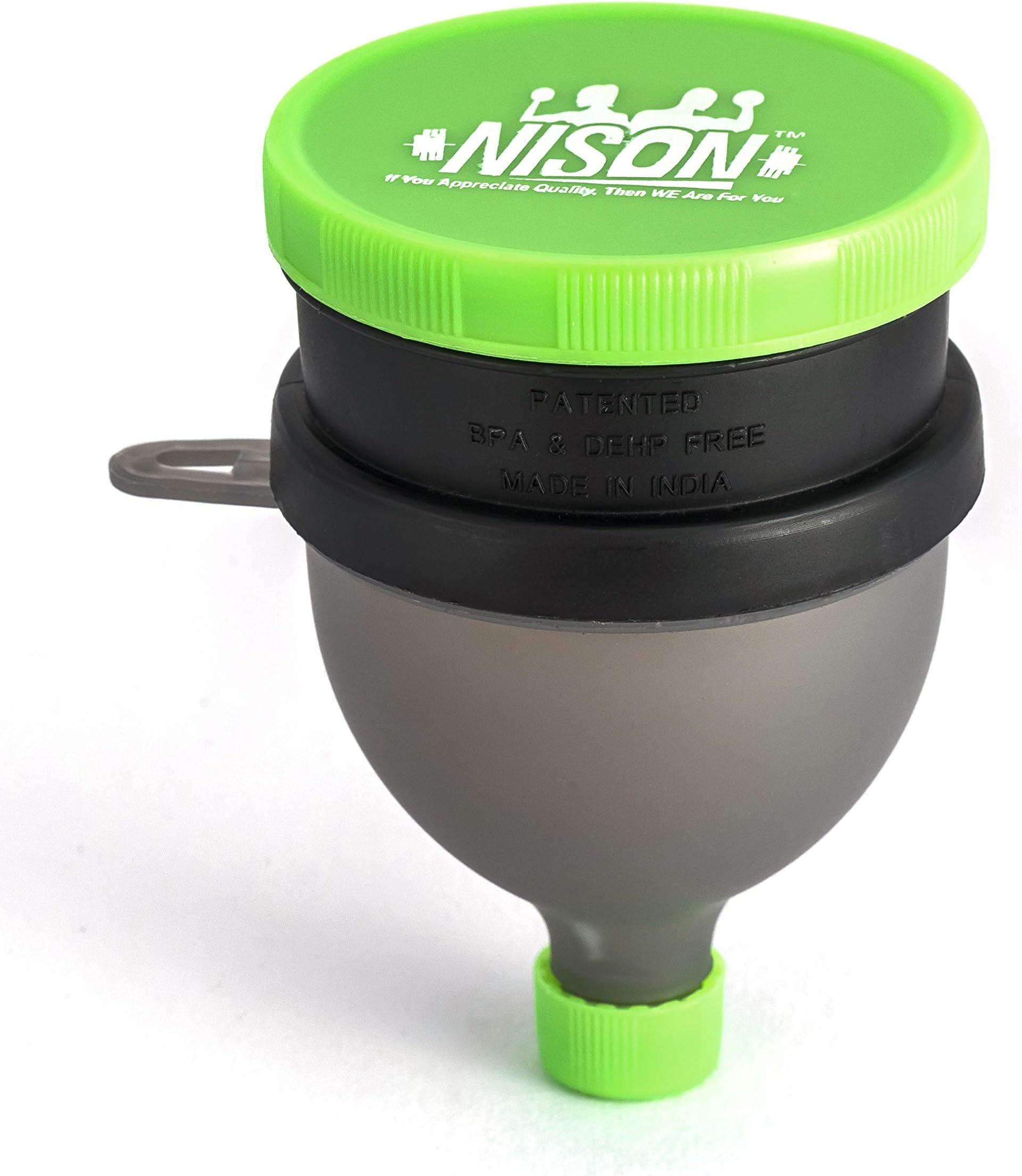NISON Protein Funnel with Pill Compartment (BPA Free)
