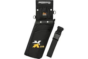 SUNYA X510 Field & Competition Hip Arrow Quiver | 3-Slot Noise-Free Archery Quiver with Sturdy Storage System (42x18cm)