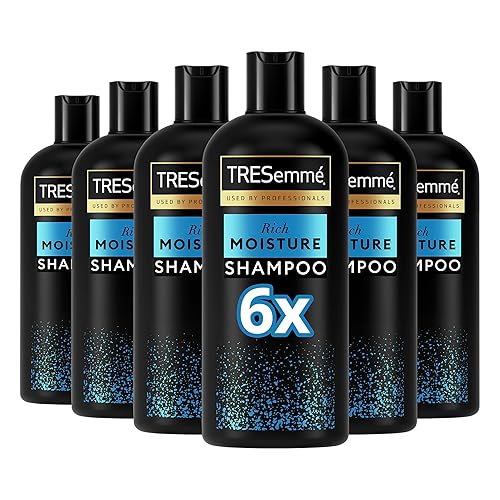 TRESemmé Rich Moisture Shampoo - With Vitamin E, Amino Acids & Ceramide for Deep Hydration, Softness, Damage Repair & All-Day Moisture – Ideal for Dry, Damaged Hair 6x 680 ml