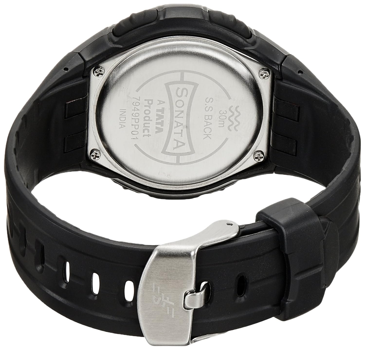 sonata 7949pp01 men's watch