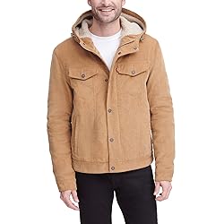 Levi's Men's Corduroy Sherpa Hooded Trucker
