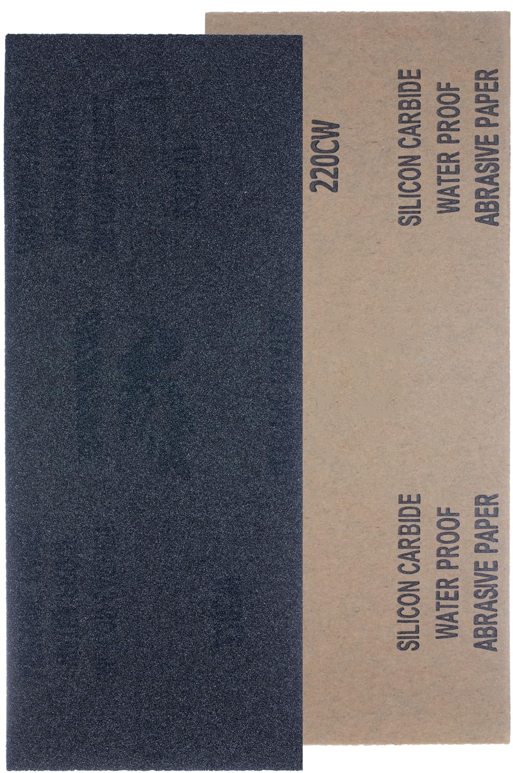 YoiYee 220 Grit Wet & Dry Sandpaper Sheets, 23 x 9.5cm, Very Fine Abrasive Sand Paper Roll for Wood, Metal, Plastic, Glass, Stone and Wall Sanding, 10 Pack