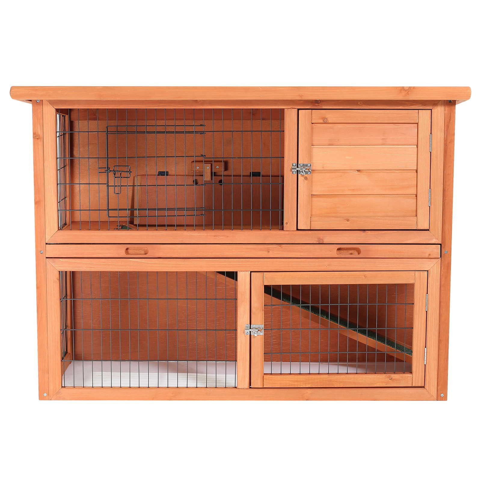 SmithBuilt 48" Rabbit Hutch Two Story Wood Bunny Cage Buy Online in