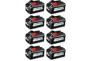 8P 8.0Ah Replacement for Milwaukee 18V Battery 48-11-1850 48-11-1840, Compatible with Milwaukee Battery 18V Cordless Power To