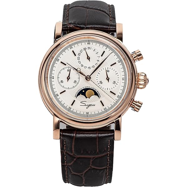 Amazon.com: Sugess MoonPhase Master SUM199BX Gold Swan Neck