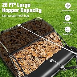 Goplus 42" Lawn Sweeper Tow Behind, Yard Sweeper