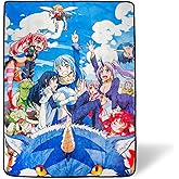 That Time I Got Reincarnated As A Slime Plush Throw Blanket | Super Soft Fleece Blanket, Cozy Sherpa Cover for Sofa and Bed, Home Decor Room Essentials | Anime Manga Gifts | 45 x 60 Inches