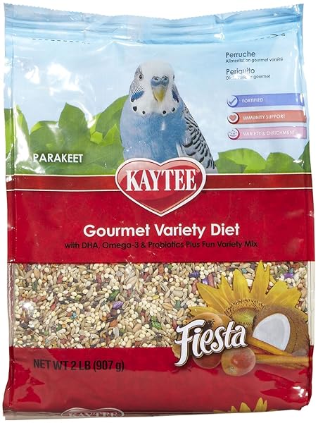 KAYTEE PRODUCTS 715200 FIESTA MAX 6-PACK PARAKEET FOOD, 2-POUND
