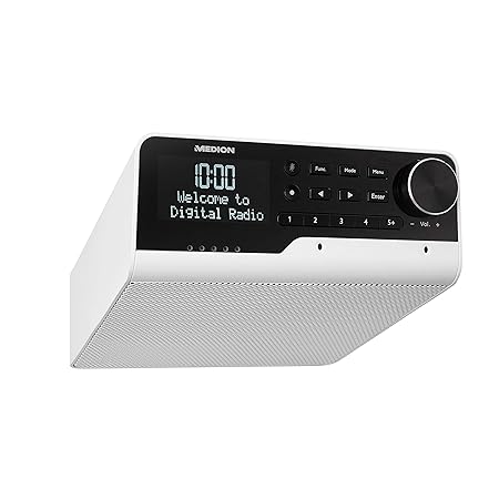 MEDION P66120 WLAN Unterbauradio mit Amazon Alexa (Küchenradio, DAB+, Bluetooth, PLL UKW, Party Mode-Funktion, DLNA) weiß