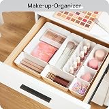 Vtopmart 25 PCS Drawer Organizers Set 4 Sizes Clear Plastic Bins view 4