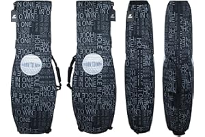 SANDIAN, Golf Travel Bag Cover for Airlines Transit, Heavy-Duty Oxford 1260D, Thick Padded Club Protection Covers, Durable PU Coatings for All Weather Resistant, One Size Fits All