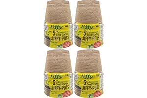 Ferry Morse Jiffy Organic Seed Starting 5" Biodegradable Peat Pots (24 Pots)