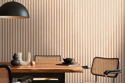 A.S. Création Non-Woven Wood Panel Wallpaper Beige Brown 10.05m x 0.53m