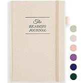 JUBTIC Reading Journal - Book Journal Reading Log for Review and Track Your Reading Progress - Gift Book Accessories for Book Lovers and Voracious Readers - 75 Books,A5 Size (Beige)