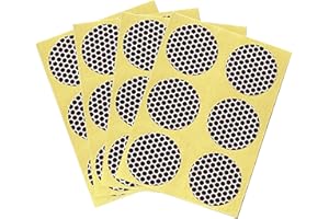 JHZABPO Self-Adhesive Match Striker Paper | 1 Inch Circle Brown Honeycomb Striker 24pcs | Convenient and Easy-to-Use Match Striker Sticker for Safety Matches (Brown Honeycomb), 25mm