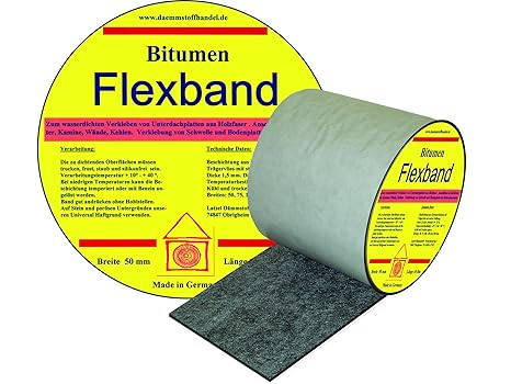 Bitumen Flex Dichtband 150 mm - Dehnbarkeit bis 30%