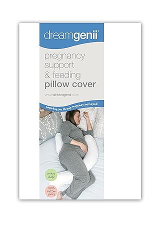 Dreamgenii Pregnancy Support And Feeding Pillow Cover White