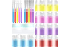 300 Pcs Interdental Brushes for Braces, 6 Size Soft and Bendable Braces Brush for Cleaning, Toothpick Dental Tooth Flossing H