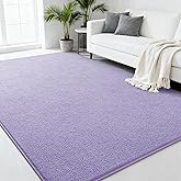 Zedrew Purple Area Rugs for Bedroom Living Room, 4x6 Feet Indoor Memory Foam Rug, Modern Washable Rugs for Kids Boys Girls Room, Dorm Bedside Shag Carpets for Home Decor