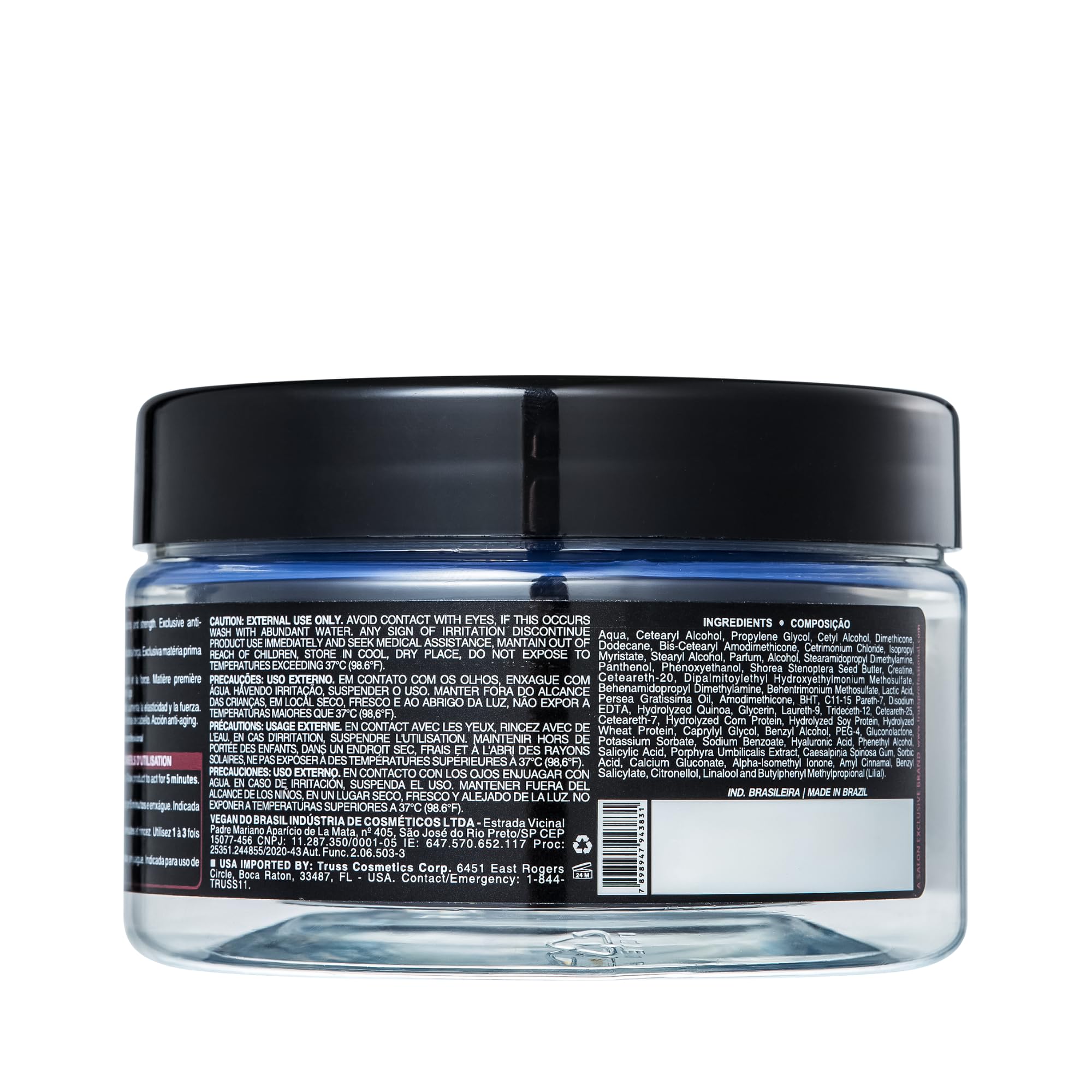 TRUSS Perfect Hair Mask with Collagen, Keratin & Hyaluronic Acid - Deep Conditioning Hair Treatment - Intense Moisture & Hydration - Repairs Fine, Thinning, Brittle, Dry Damaged Hair