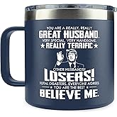 Gifts for Husband - Husband Gifts from Wife - Wedding Anniversary, Birthday, Fathers Day Gift for Him - Love Gift Ideas for Him - 14 Oz Stainless Steel Coffee Mug