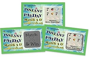 My Scratch Offs 5 Cards Adult Scratch Off Lotto Fake Instant Payday Lottery Tickets for Pregnancy Announcement
