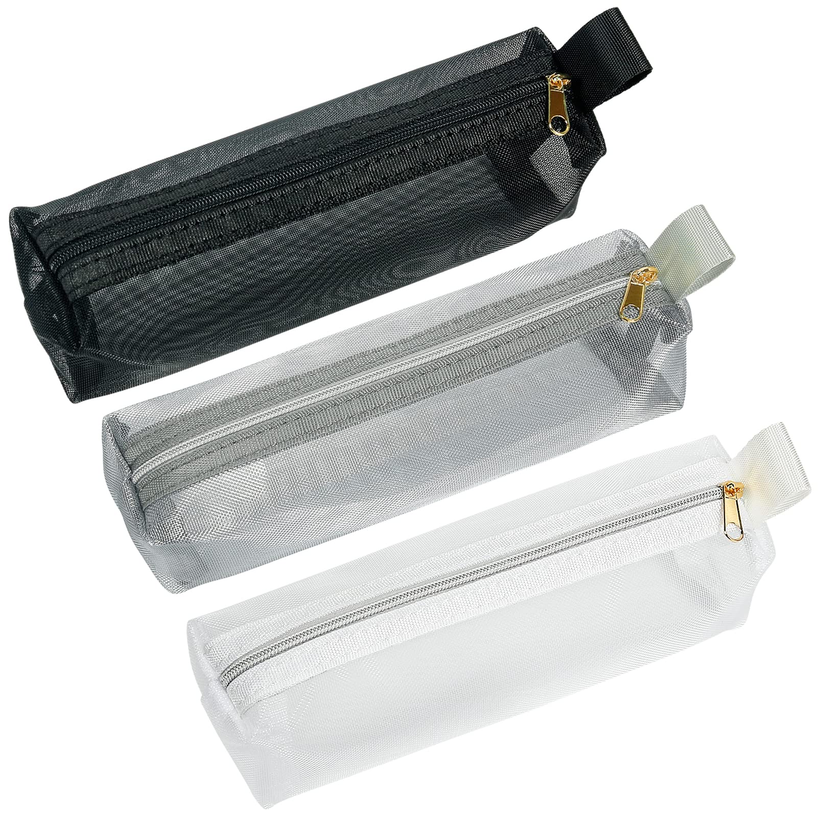 Photo 1 of JOINDO Mesh Makeup Brush Bag, 3Pcs Mesh Cosmetic Bag, Portable Travel Cosmetic Pouches for Makeup Brushes, Small Items, and Purse Organization?Pencil Pouch